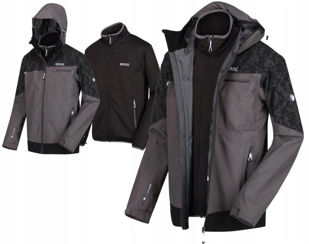 Generisch 3 In 1 Jacke Herren - Wasserbeständige W Produktbild-Vorschau 7