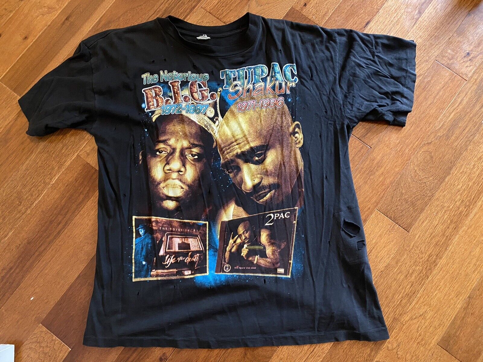 Bay club 2pac バンドTシャツ