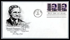 US FDC # 1281. 3c Francis Parkman Pair Artmaster  1967, 9g419