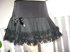 Skirt Black Lace short Biker Rock Gift Steampunk Gothic