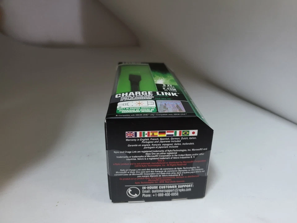 8' FT Nyko Micro-USB Charge Link & Sync Cable for PS4 & XBOX One Controller #27A - Image 4 of 4