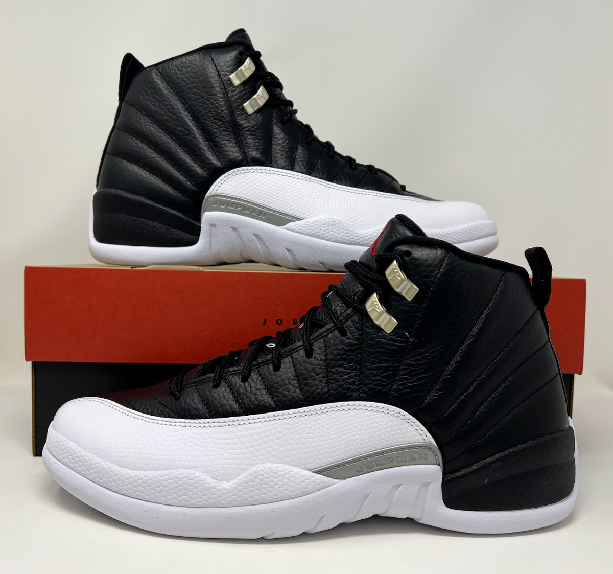 スニーカー Nike Air Jordan XII Nike Air Jordan Retro XII 12 Playoffs 2022 Black White Men's Size