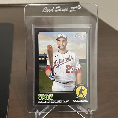 2022 Heritage High Number Nelson Cruz Black Border Only 50 Copies #719 SP /50