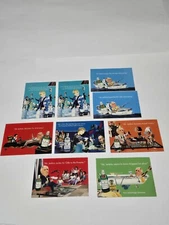 Vintage 1990's Postcards Tanqueray Imported Dry Gin Liquor Max Racks Lot of 9