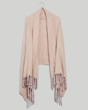 New MADEWELL (Re)sourced Oversized Scarf in Dried Straw $55 NC062
