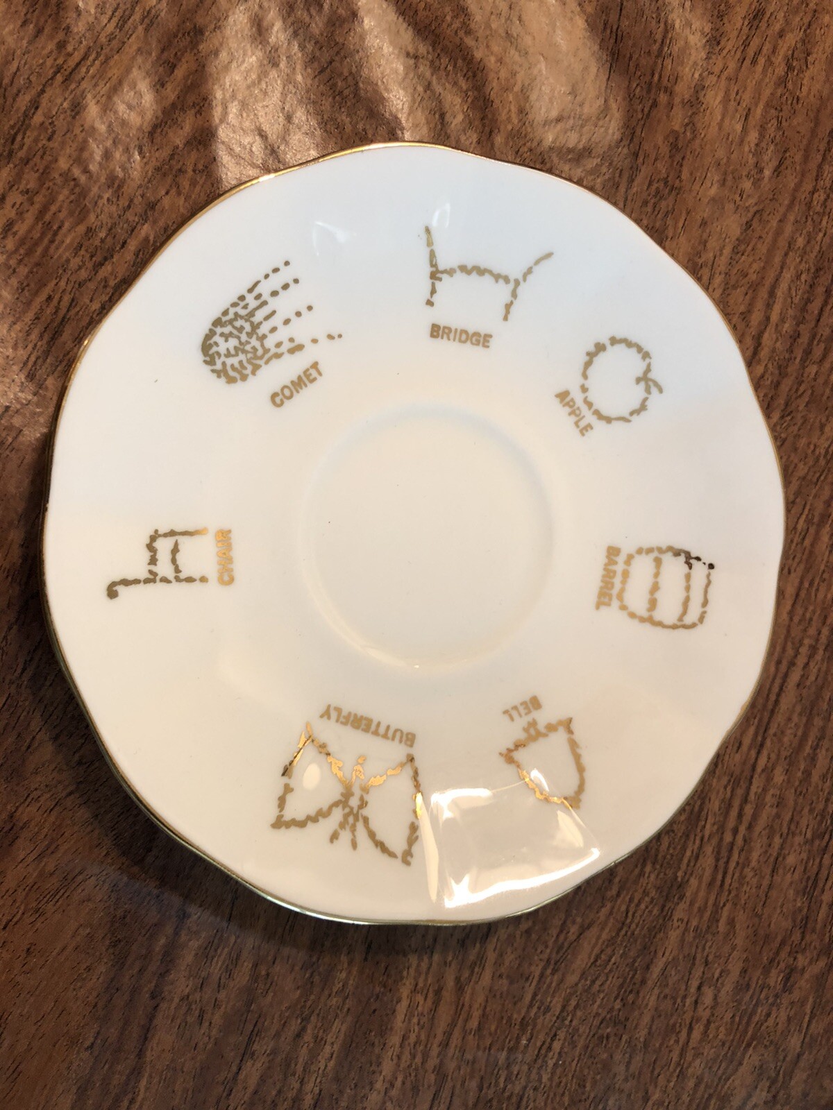 Vintage Red Rose Tea Cup of Fortune Taylor Kent Bone China Cup & Saucer