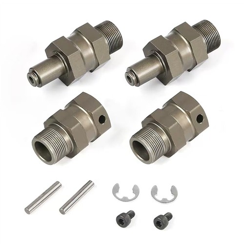 1/5 Baja 24mm Hex Hub Baja Extended Axle 4pcs F/ 1/5 HPI KM ROVAN baja 5B 5T 5SC - Picture 2 of 7