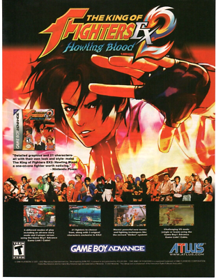 2002 Video Game Promo PRINT AD ART - THE KING OF FIGHTERS EX2