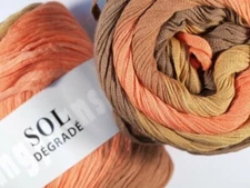 Lang Sol Degrade Yarn Orange Brown 783-0027