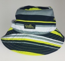 UV Skinz Boys Youth Sun Hat Cap Black Green White Gray Striped Size 6