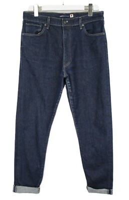 Levi's Made & Crafted Highrise Slim Herrenjeans W32/L31 Selvedge Dunkelblau Zip