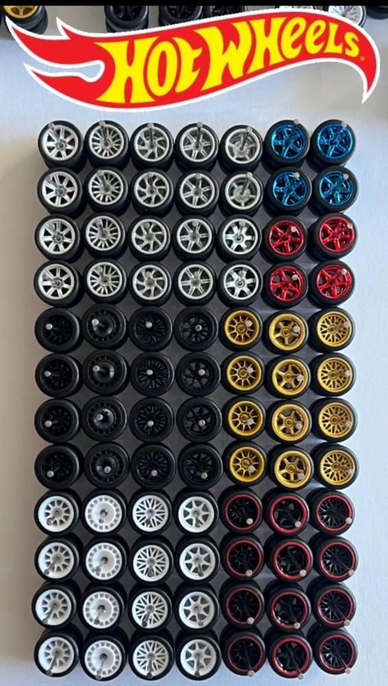 1/64 Scale 5 RANDOM Real Rider Wheels Rims Tires Set Mixed Lot for Hot Wheels