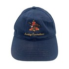 Anheuser Busch Hat Adult Blue Beer Barley Operations Strapback Cap