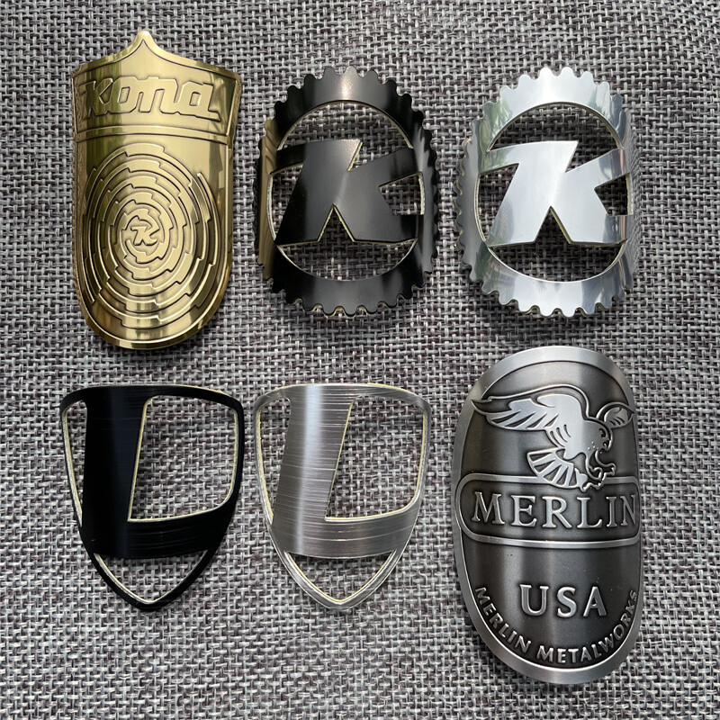 USA brand vintage cycling Bicycle Bike Alloy Head Badge