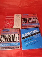 LOT OF 4 USED 7  Reel to Reel Audio Tapes Realistic 1800