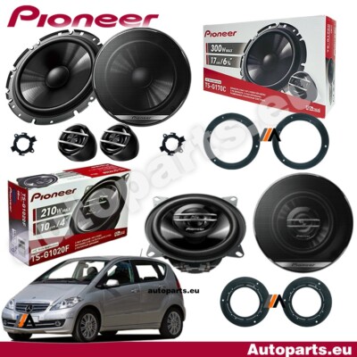 Pioneer 6 2-Wege Lautsprecher Set Für Mercedes A-Klasse W169 vorne hinten