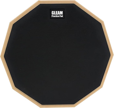 Drum Practice Pad - 8 Inch Rubber Surface High Density Compressed Wood Foam Back