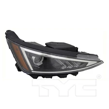 TYC Right Halogen Headlight For Hyundai Elantra w/o LED DRL Korea Built 19-20