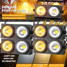 200W COB LED Par Light DMX Stage Lighting Audience Blinder Light Party Light
