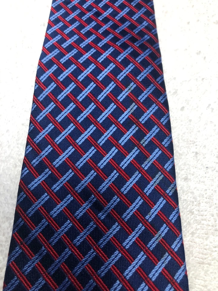 CLICCI CORBATA HOMBRE AZUL MARINO CON ROJO Y AZUL 3,25 X 60 NUEVA SIN ETIQUETAS Foto 3 de 4