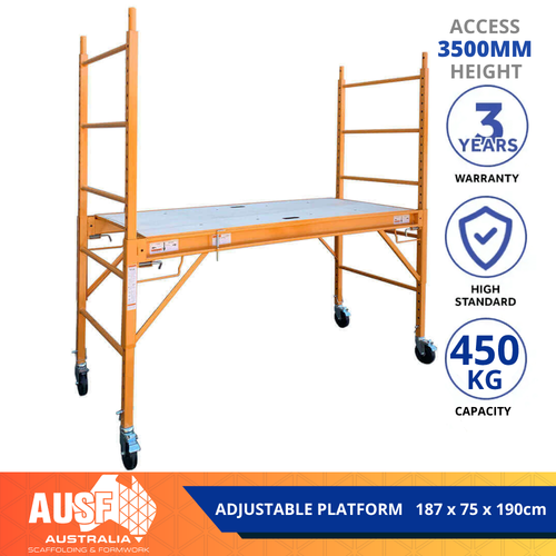 450KG Mobile Scaffold Safety Platform Scaffolding Portable Ladder