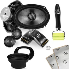 NVX XSP65KIT | 250W 6x9" 2-Way Component Speakers with Accessories