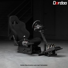 Dardoo G29 Racing Simulator Cockpit with Black Seat Fit Logitech G920 G923 Xbox