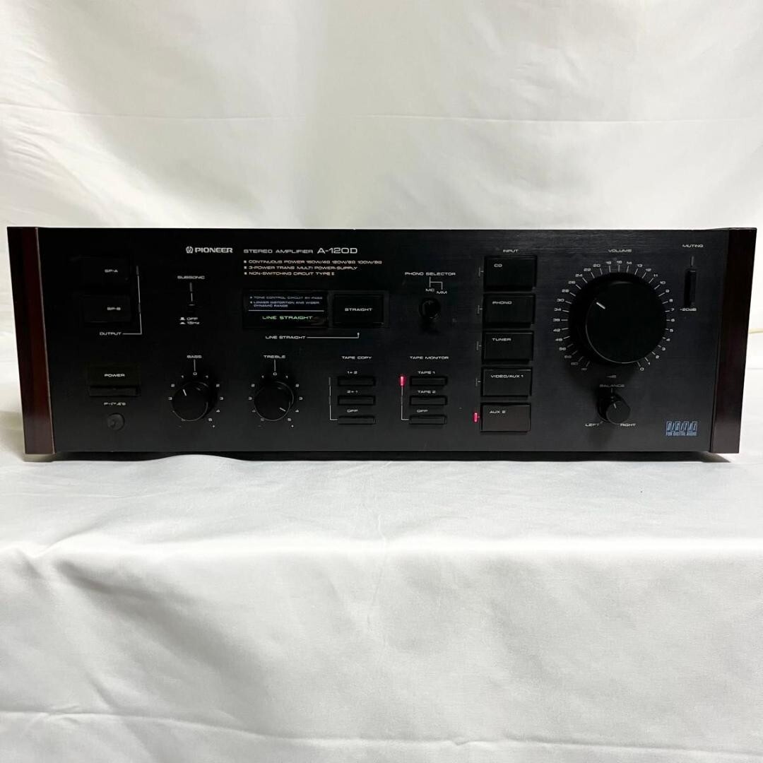 Pioneer A-120D Stereo preamplifier vintage amplifier Black