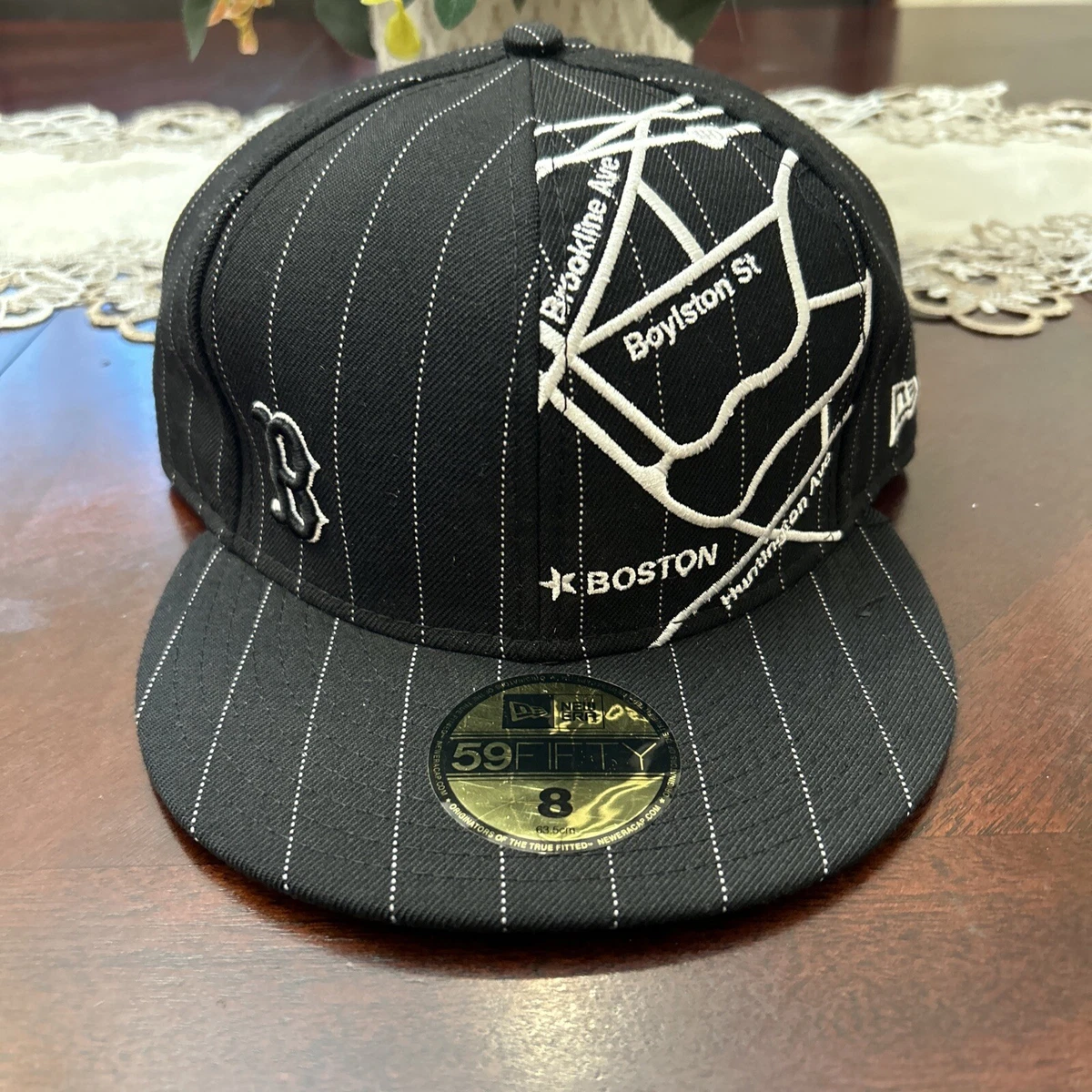 59fifty New Era Men s Cap Hat MLB Boston Red Sox Fitted Cap Size 8