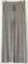 NWOT BAREFOOT DREAMS Cozy Chic Ultra Lite Ribbed Flare Lounge Pant Taupe Wms XS