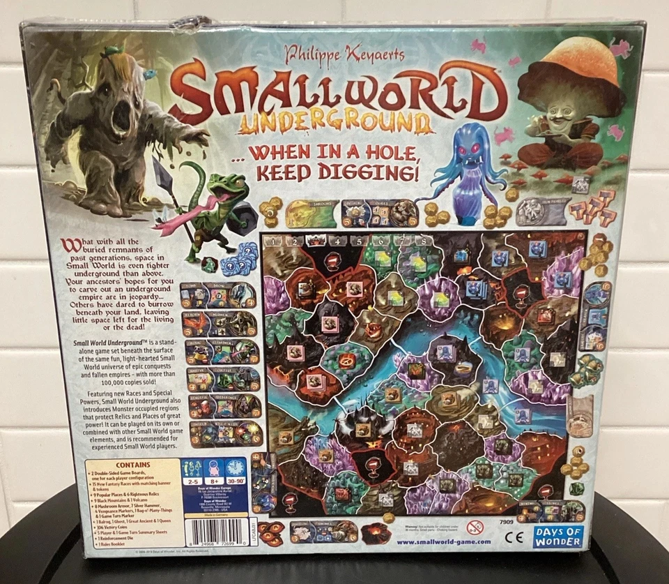 Small World Fantasy Board Game Underground Days Of Wonder Philippe Keyaerts - Image 2 of 4