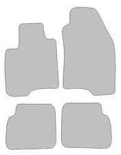 Fußmatten passend für Fiat Panda Typ 312, 319, 519 (Baujahr 2012 - aktuell), Hit