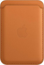 Genuine Apple Leather MagSafe Card Wallet for iPhone 12 13 14  15 Golden Brown