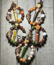 Fall Themed Squirrel Wristlet/Pen Sets