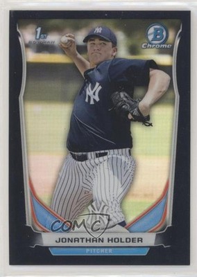 2014 Bowman Draft Chrome Black Refractor 58/75 Jonathan Holder #CDP88 no9