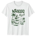 T-shirt graphique Waikiki Beach Endless Summer Hula Dancer Hawaii Travel...