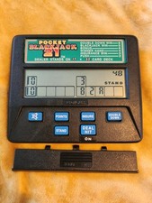 Radica Pocket Blackjack 21 Handheld Electronic Casino Game Tested Working