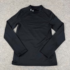 Under Armour Cold Gear Fitted Mock Neck Baselayer Pullover Shirt Youth Medium M