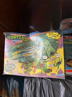 Playmates TMNT Turtle Blimp Playset Green w/ Blaster Stand MPN 5020