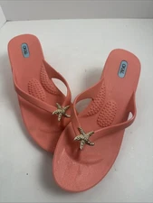 Oka-B Women's Wedge Flip Flop Thong Sandals  Sz M/L
