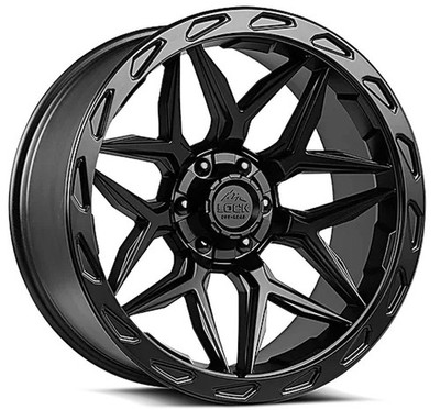 4 NEW 22 x10'' Matte Black Lock Off Road Matrix fits GMC Sierra 1500 6x5.5 -18