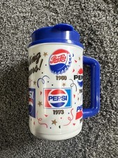 Rare Vintage Pepsi Cola Travel Mug With Lid 90s Celebrating 100 Years