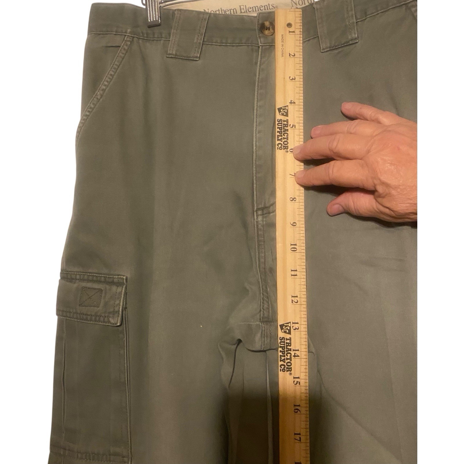 Durable Functional Cargo Pants Olive Utility Serv… - image 9