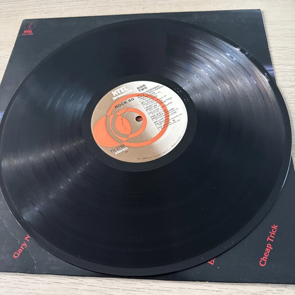 K-TEL Rock 80 Vintage Vinyl LP Record 1980 K-TEL TU-2780 Read Description Foto 3 de 4