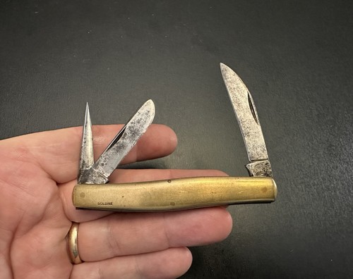 Vintage, Marshall Wells HDW Co., Zenith, Whittler Pocket Knife, Goldine, USA