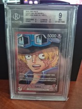 2025 One Piece Carrying On His Will OP13-004 Sabo Alt Art Leader BGS 9