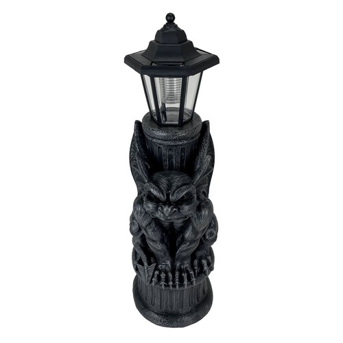 Gothic Guardian Gargoyle LED Solar Light Garden Statue - 第 2/7 張圖片