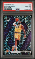 2024 PANINI MOSAIC PREMIUM #180 LEBRON JAMES PSA 10
