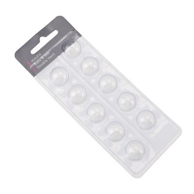 S 8mm 10x Double Vent Bass Dome Accessory Single Layer Double Vent Silicone Repl