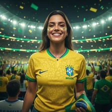 Brazil Women’s National Team Jersey – World Cup – Nike – Jaguar Pattern